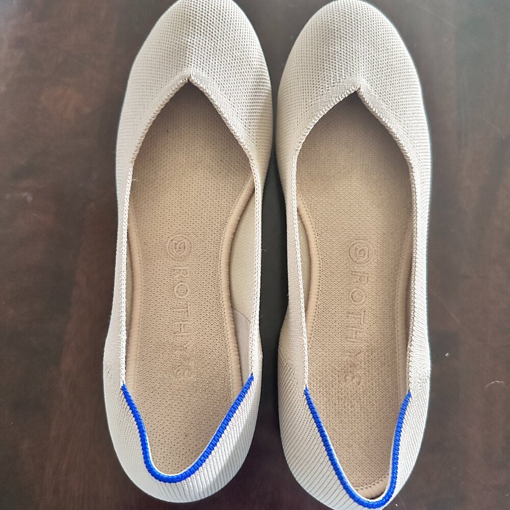 Rothy's The Flat Ecru Size 10